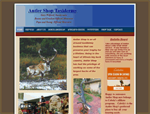 Tablet Screenshot of antlershoptaxidermy.com